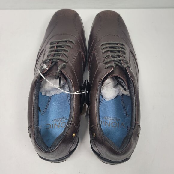 Vionic Hunter Men's Brown Leather Casual  Shoes US Size 8 NWT - Picture 7 of 10